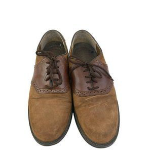 Clay Brooke sz 9M leather upper tie dress up shoes